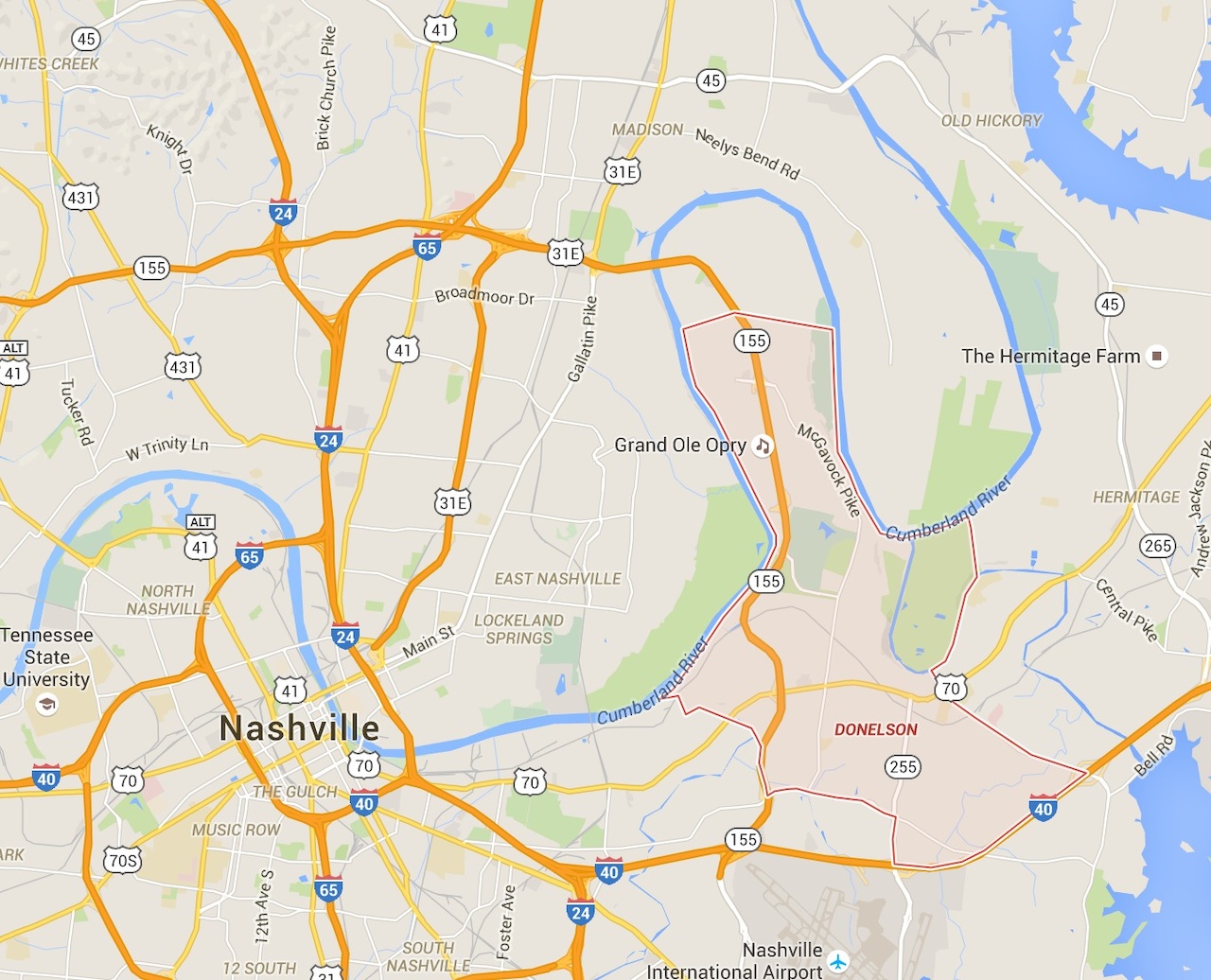 Did you know Donelson cover all of this area? Find out more about this growing region Did you know Donelson cover all of this area? Find out more about this growing region