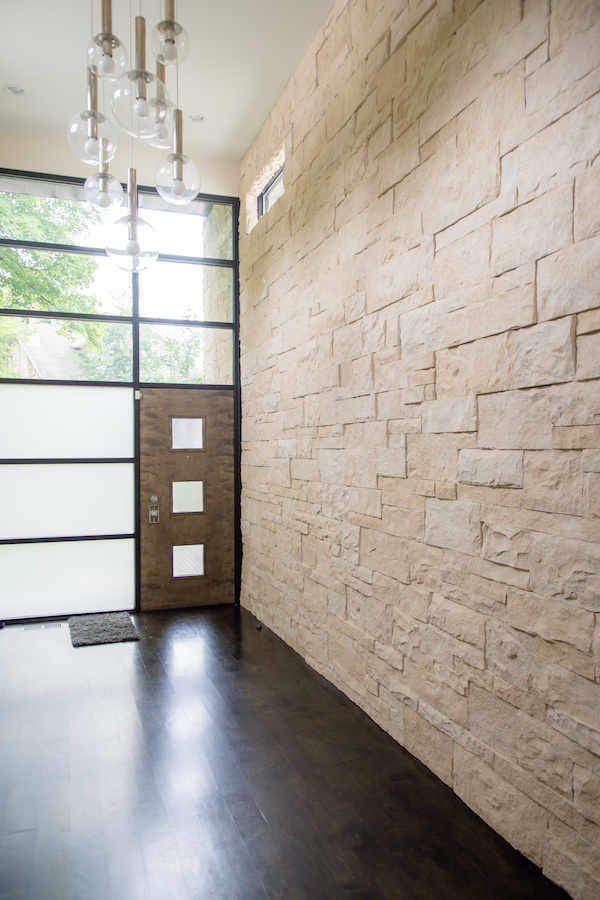 stone wall handcrafted From a Fallaway Lot to a Dream House