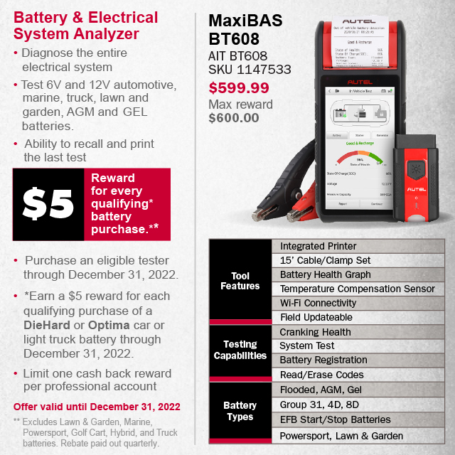Midtronics Battery Tester Promotion