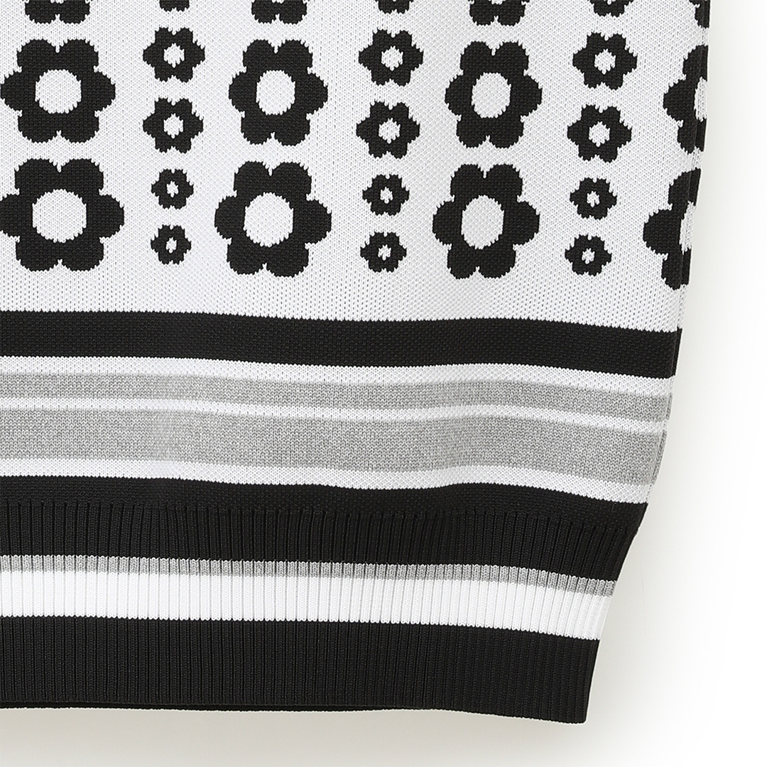 フラワージャカードニットベスト (WOMENS)