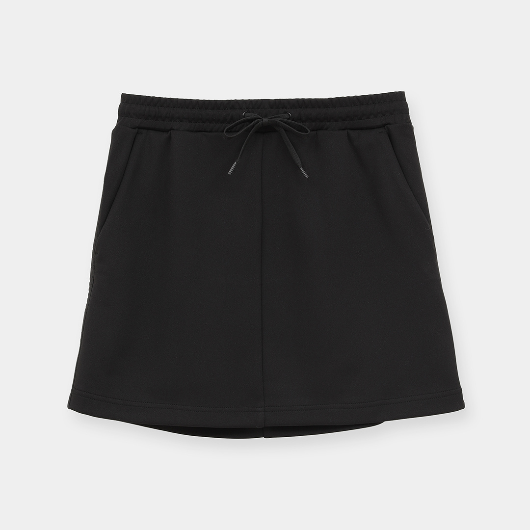 ダブルニットロゴテープ付スカート (WOMENS)