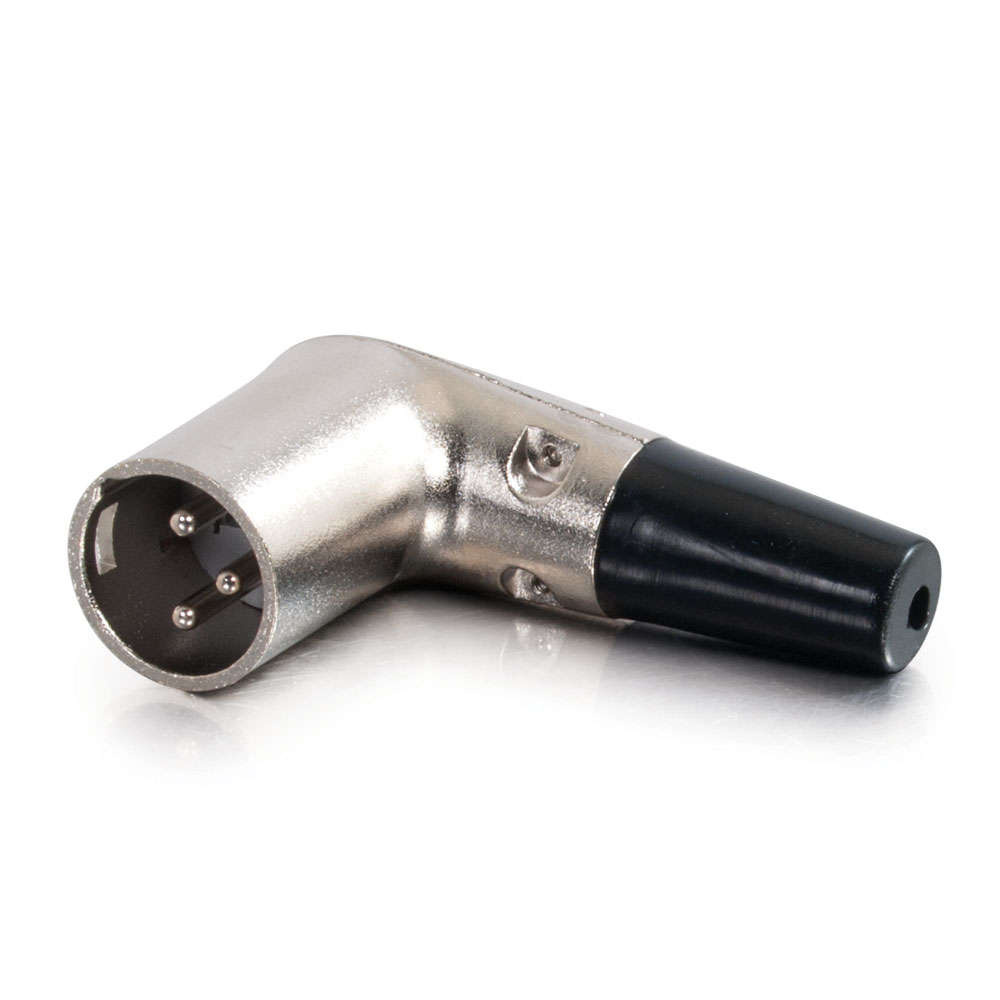 Right Angle XLR Male Inline Connector