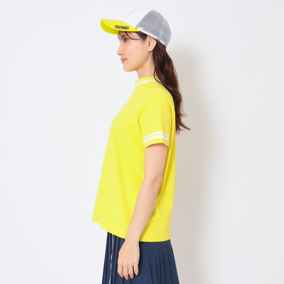 河本結プロ着用】UVカット裏クール半袖モックネックシャツ (WOMENS)
