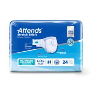 Attends Stretch Briefs, Ultimate, Large/X-Large - 24/bag (ATDSLXT Health & Beauty Health Care Incontinence Aids) photo