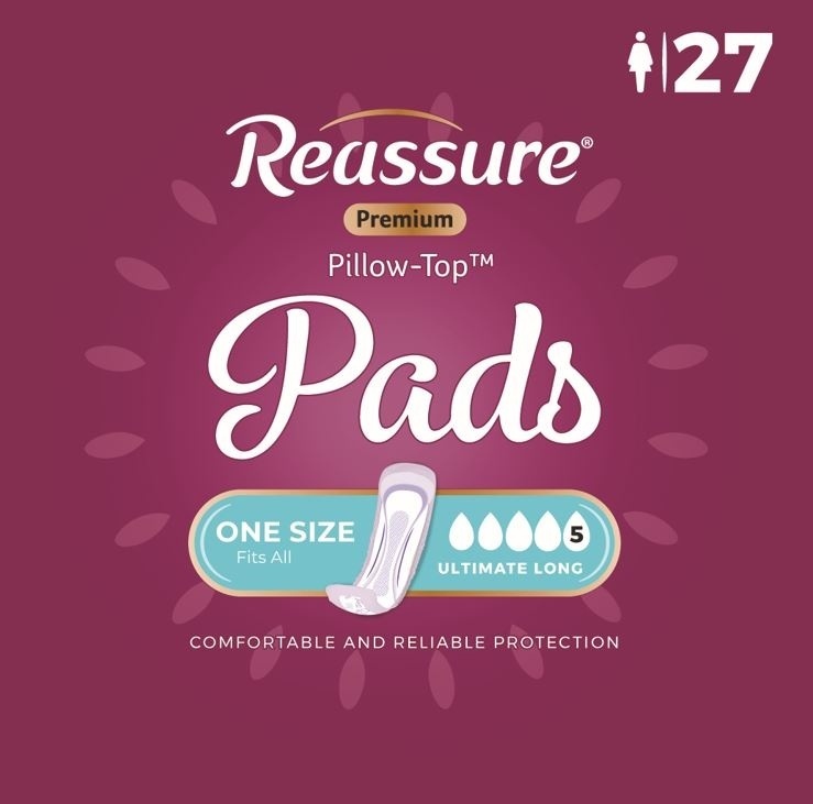 Reassure Premium Pillow-Top Ultimate Long Pad, 216/case (REPTU2 Health & Beauty Health Care Incontinence Aids) photo