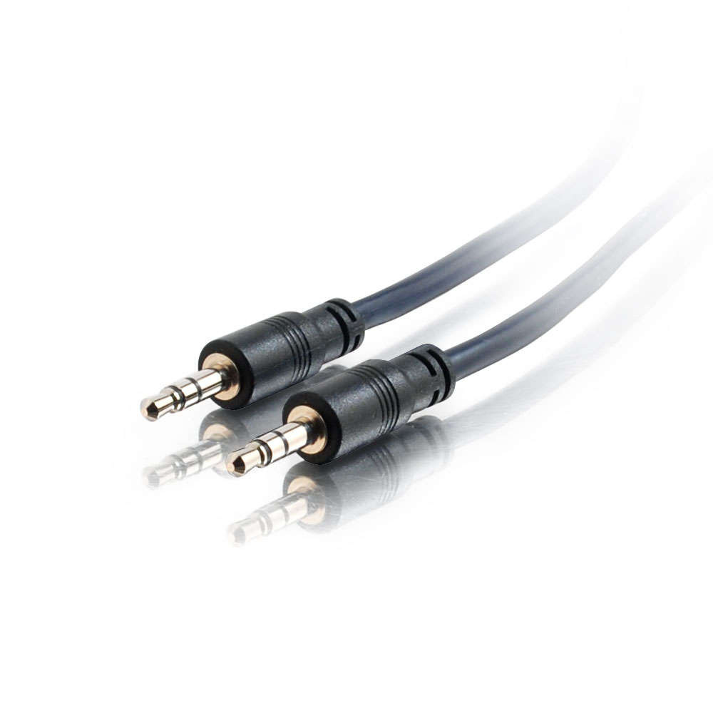 35ft (10.7m) 3.5mm Stereo Audio Cable with Low Profile Connectors M/M -  Plenum CMP-Rated, Audio Cables, AV Cables