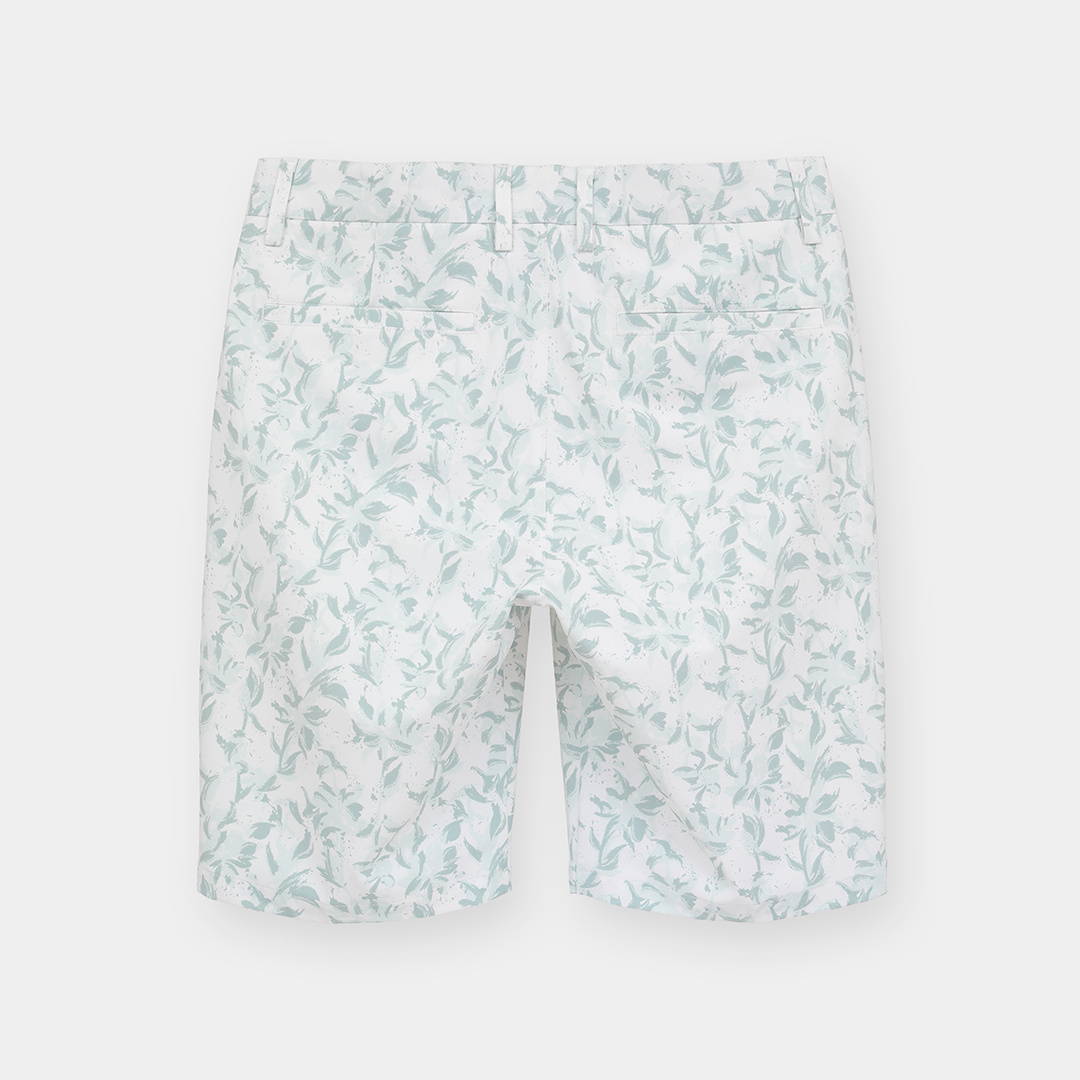 ドビーストレッチボタニカル柄ショートパンツ (MENS)