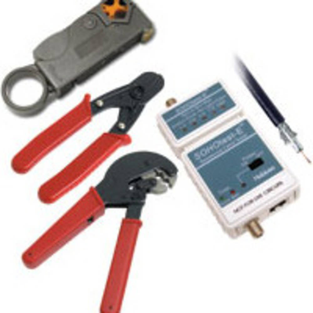 500ft (152.4m) RG6 Dual Shield Coaxial Cable Installation Kit with Tester