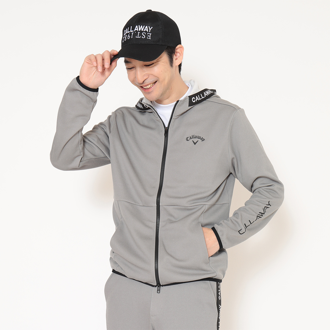 ダブルニットフルジップスウェットパーカー (MENS)