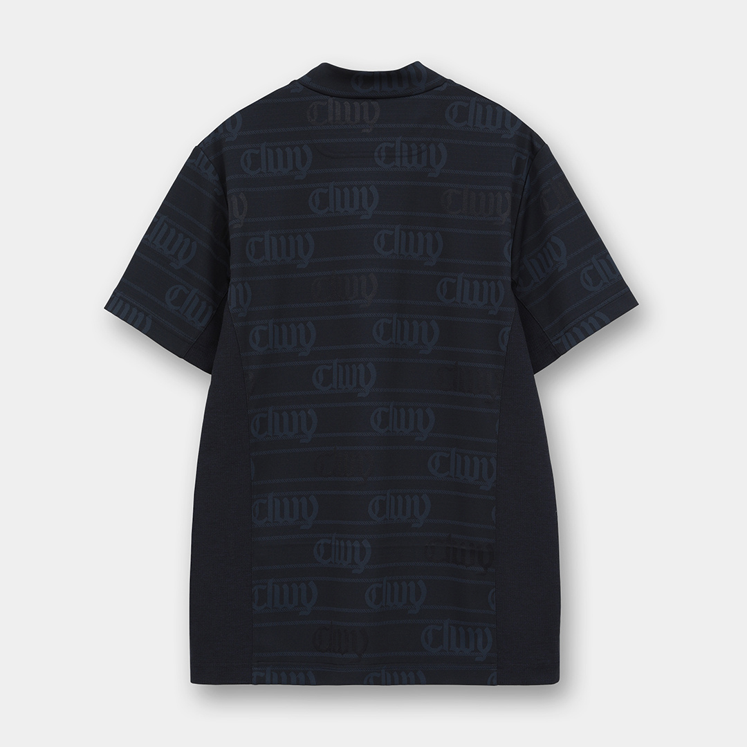 CLWYジャカード×Dot Meshモックネックシャツ (MENS)