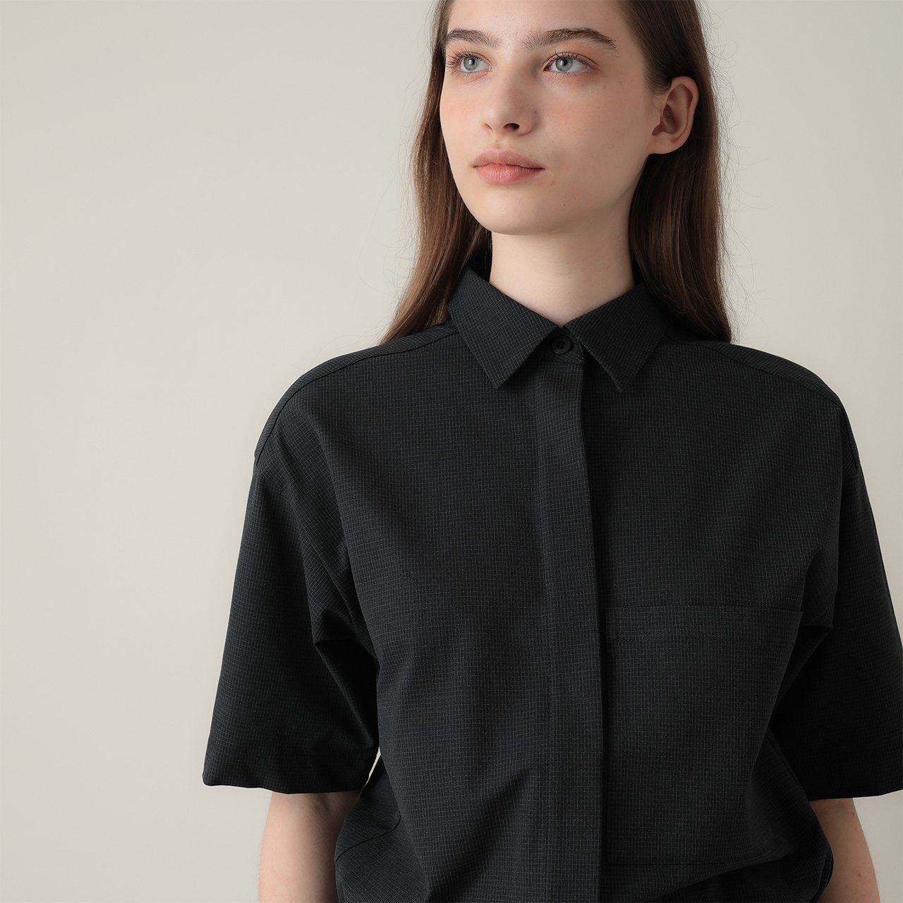 チェック柄 半袖 ワンピース(WOMENS)