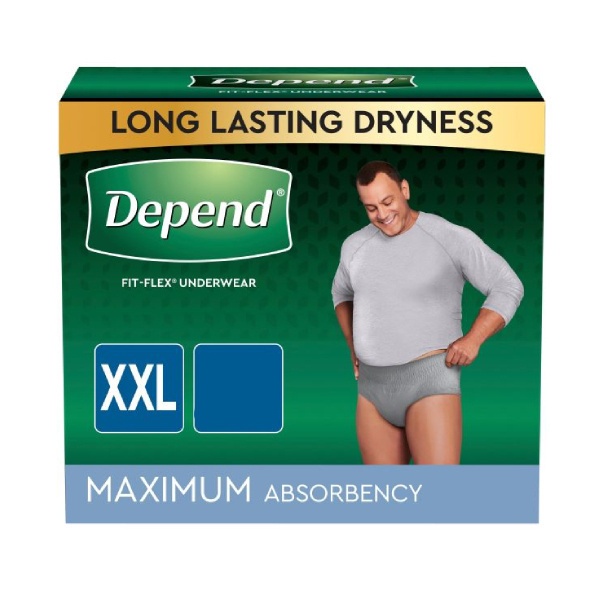 Depend Maximum Underwear for Men, XX-Large - 22/bag (KC53305T Health & Beauty Health Care Incontinence Aids) photo