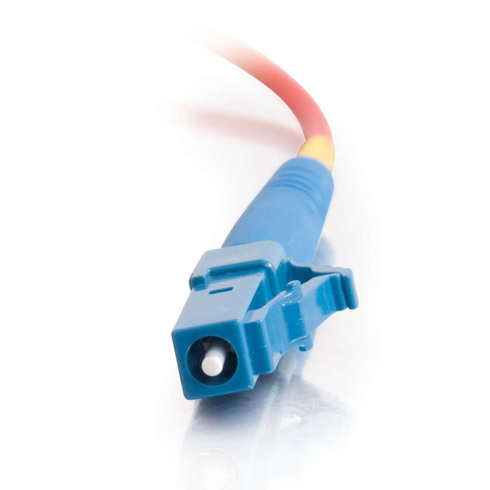 LC-LC 9/125 OS2 Simplex Single-Mode PVC Fiber Optic Cable - Red