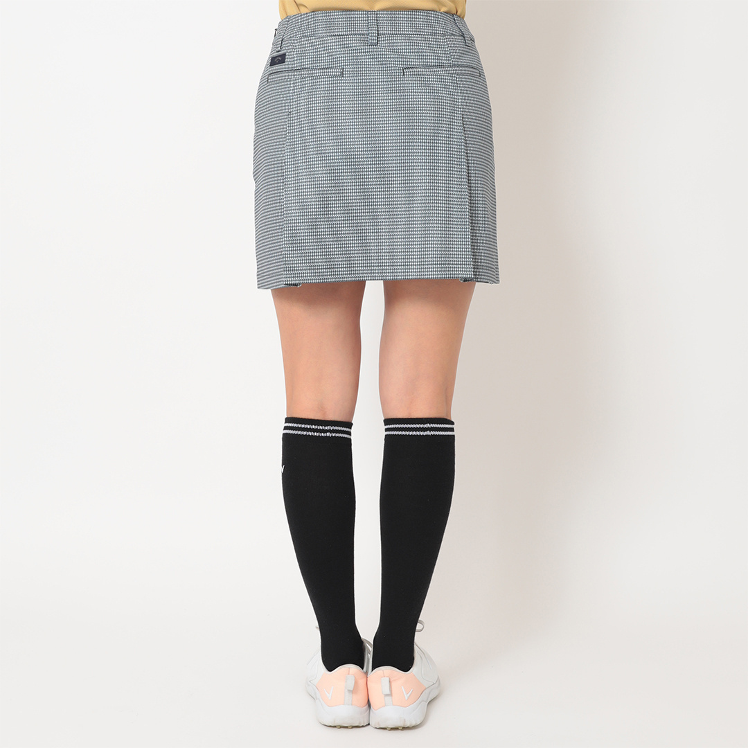 ストレッチピケチェック柄スカート (WOMENS)