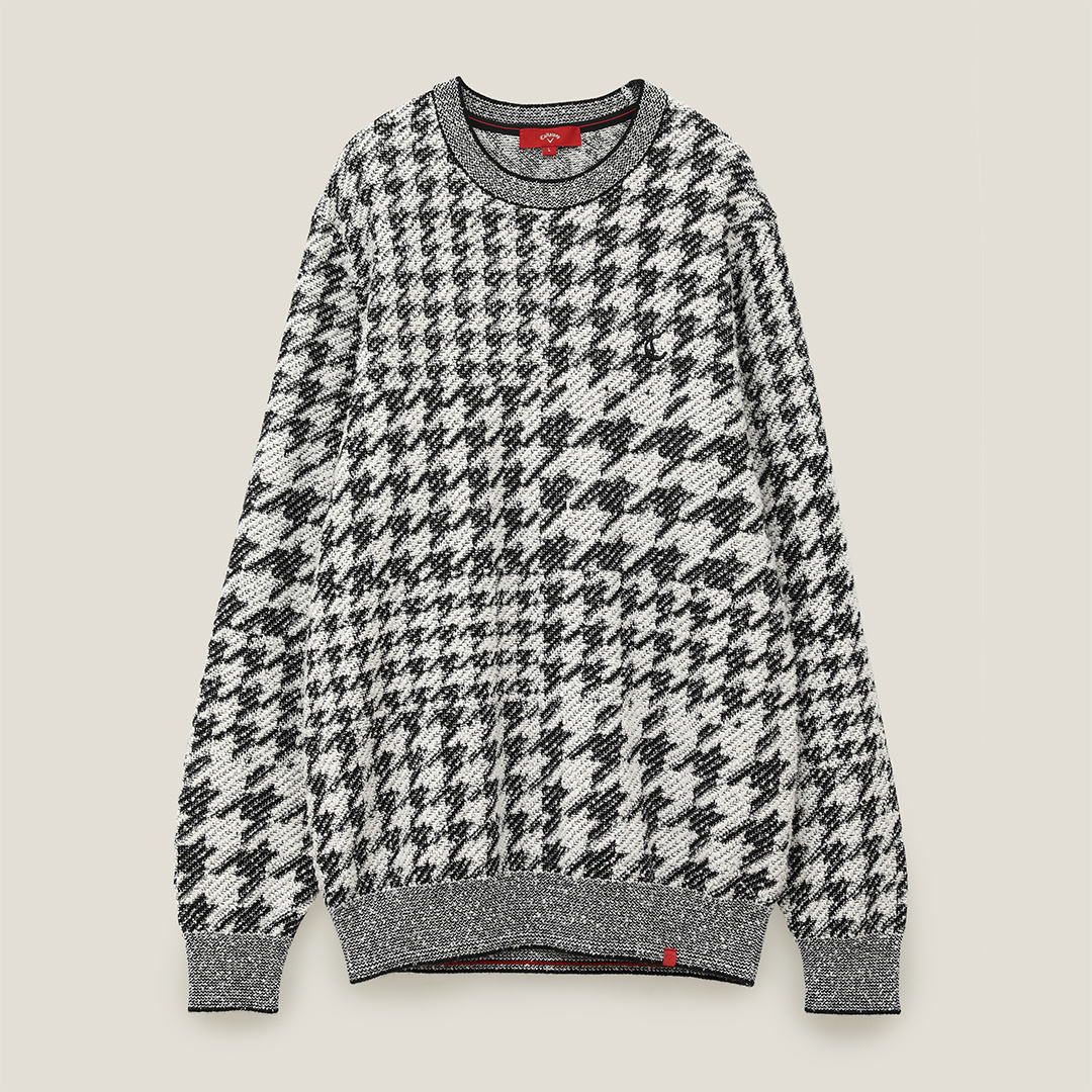 グレンチェック柄クールネックニット4 楽天市場】グレンチェック（柄チェック）（ニット・セーター｜トップス