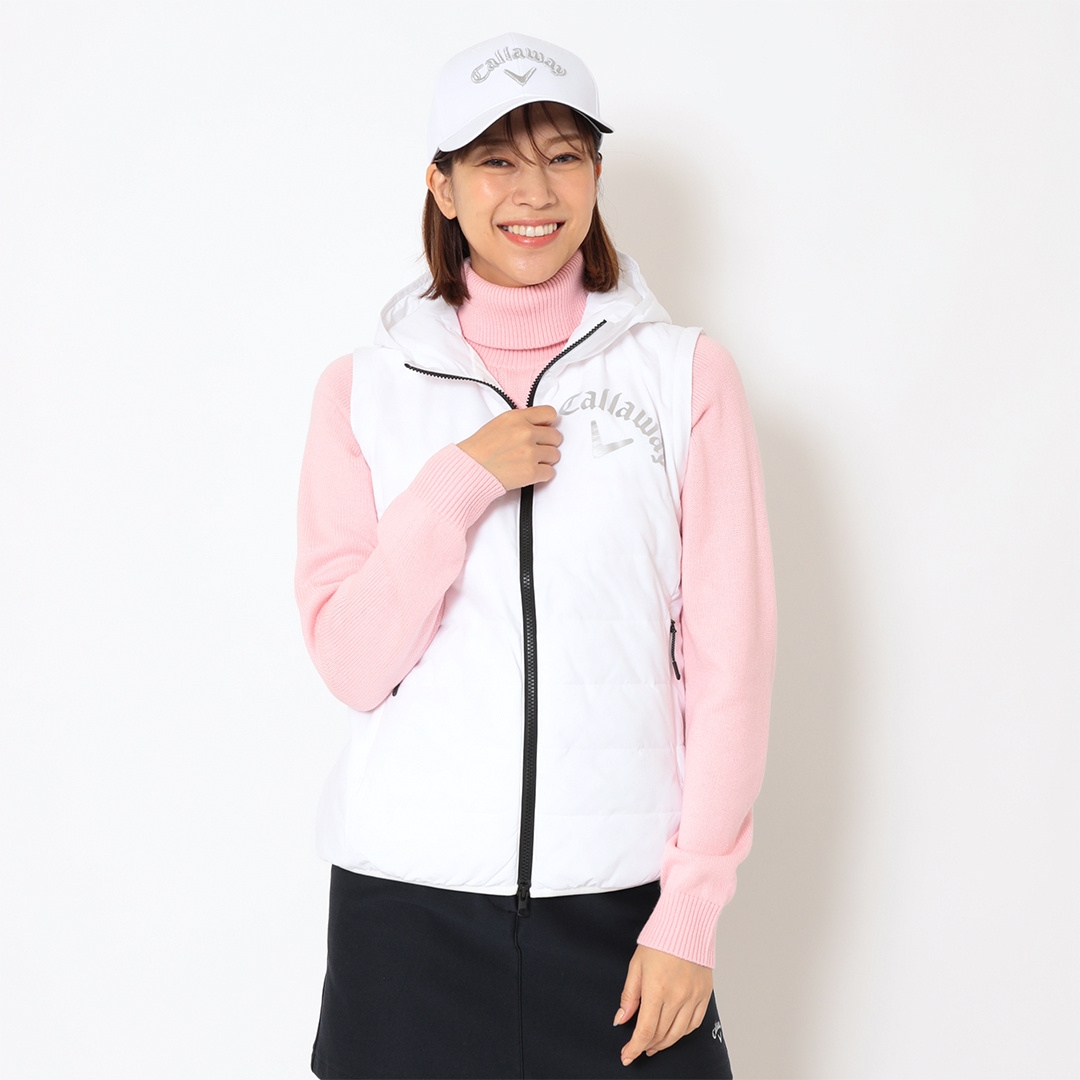 ポリエステルリップ2WAY撥水中綿ブルゾン (WOMENS)