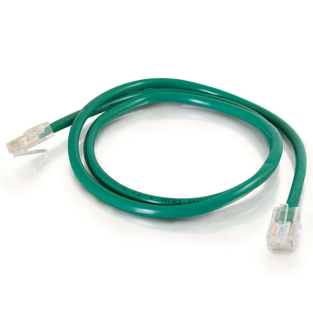 Cat5e Non-Booted Unshielded (UTP) Ethernet Network Patch Cable - Green