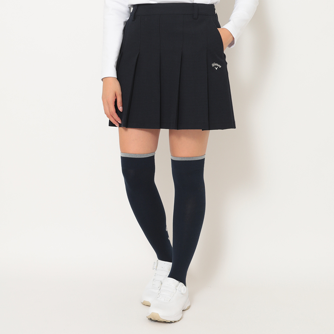 8WAYストレッチ千鳥チェックスカート (WOMENS)