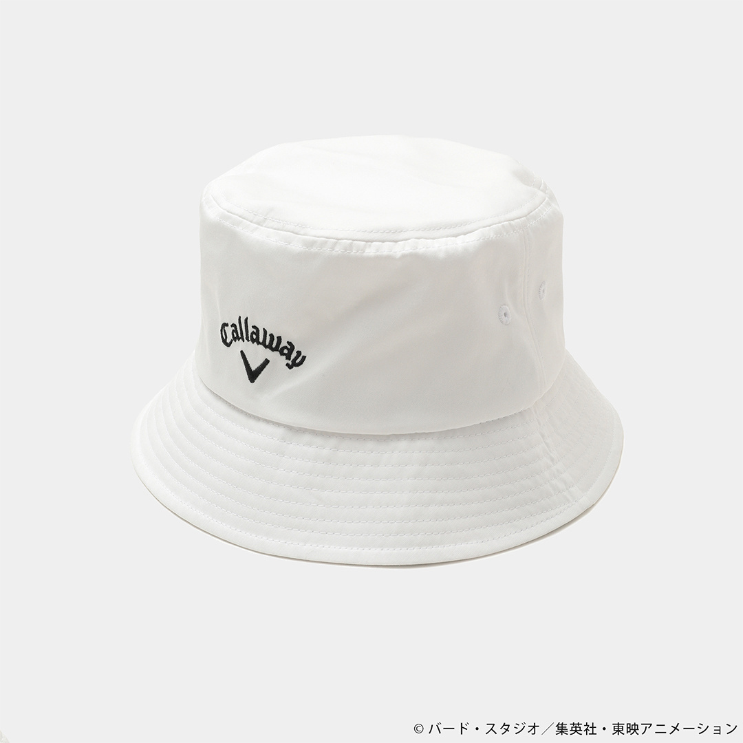 Callaway★ドラゴンボールコラボ★バケハ キャロウェイ ドラゴンボール ロゴ刺繍バケットハット（白