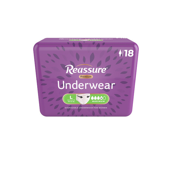 Reassure Premium Women's Underwear, Large - 144/case (REDYWUL2 Health & Beauty Health Care Incontinence Aids) photo