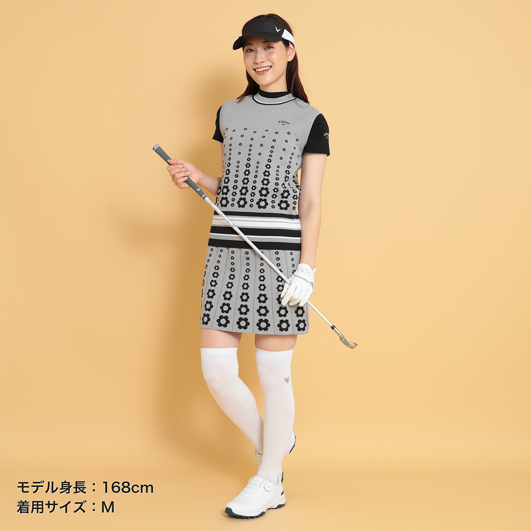 フラワージャカードニットスカート (WOMENS)