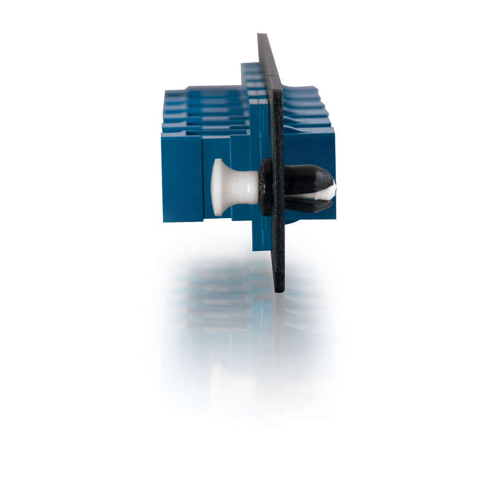 12-Strand, LC Duplex, PB Insert, Multimode/Single-Mode, Blue Adapter Panel