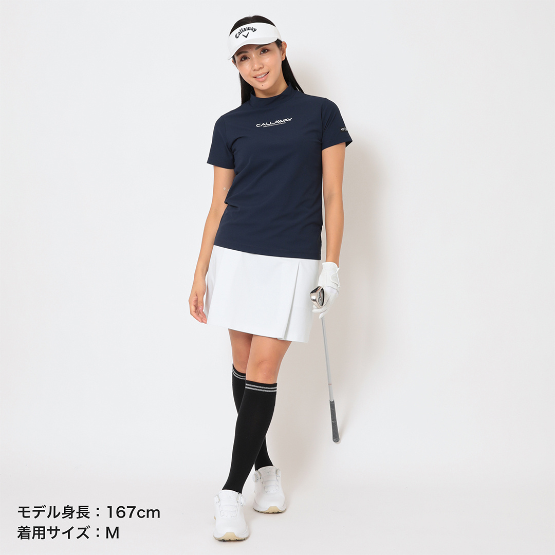2WAYストレッチギンガム柄スカート (WOMENS)