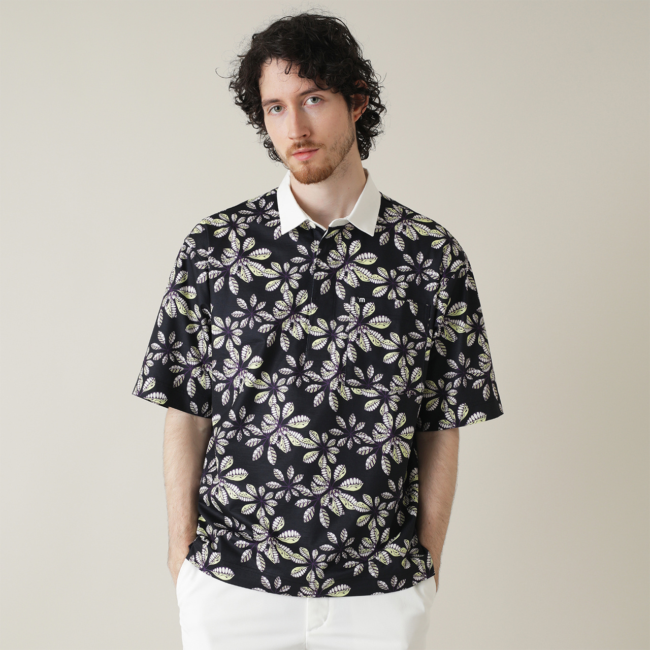 FR2GOLF 表参道店限定 ペイズリーバックプリント ポロシャツ 半袖 即完品 FR2GOLF 表参道店限定ペイズリーバックプリントポロシャツ 半袖 即完品