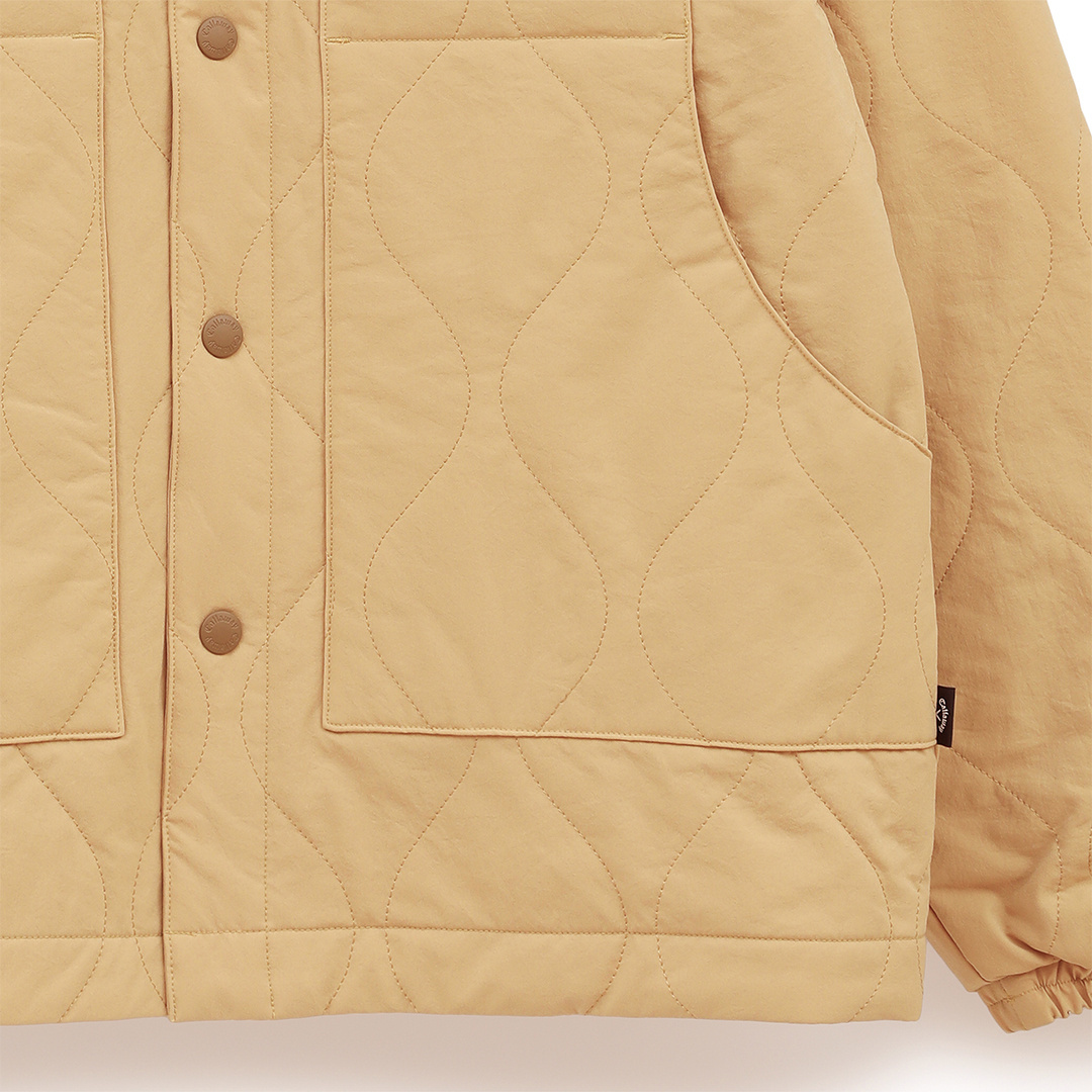 8WAYストレッチ シワポリエステル中綿撥水コーチジャケット (MENS)