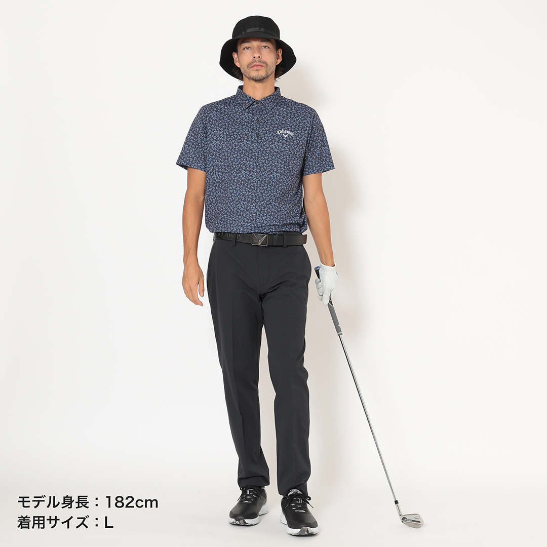 ミニカノコ小花総柄半袖シャツ ※4Lサイズあり (MENS)