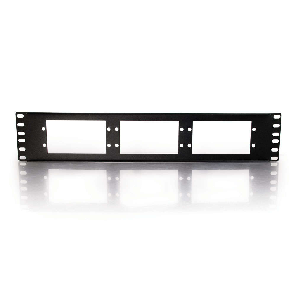 2u 6-Panel Rackmount Fiber Optic Panel