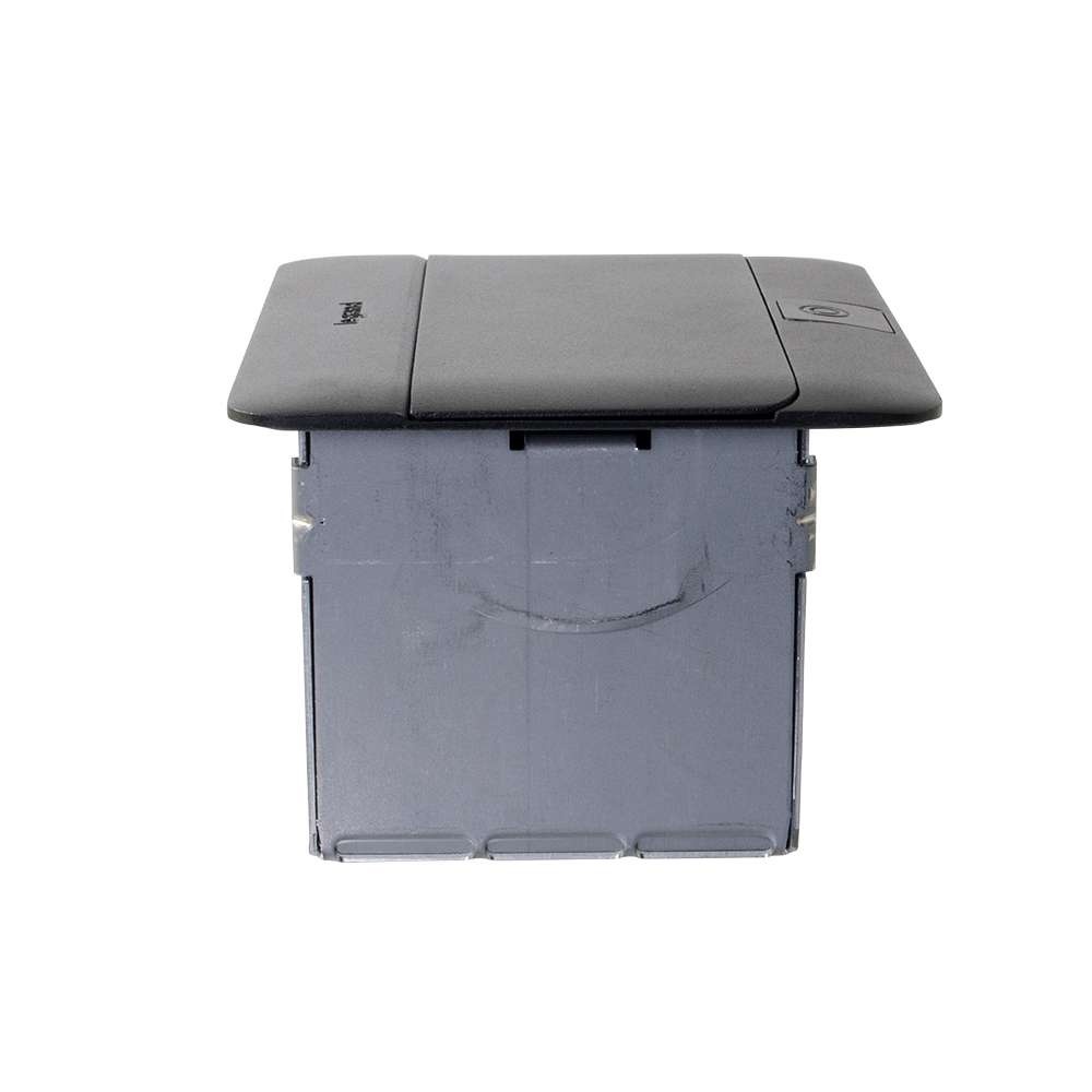 deQuorum Dual Flip-Up Unit with USB - Black Powder Coat