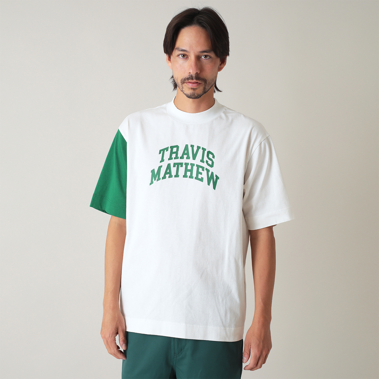 TravisMathew NewVintageGolf バイカラーTシャツ(MENS)