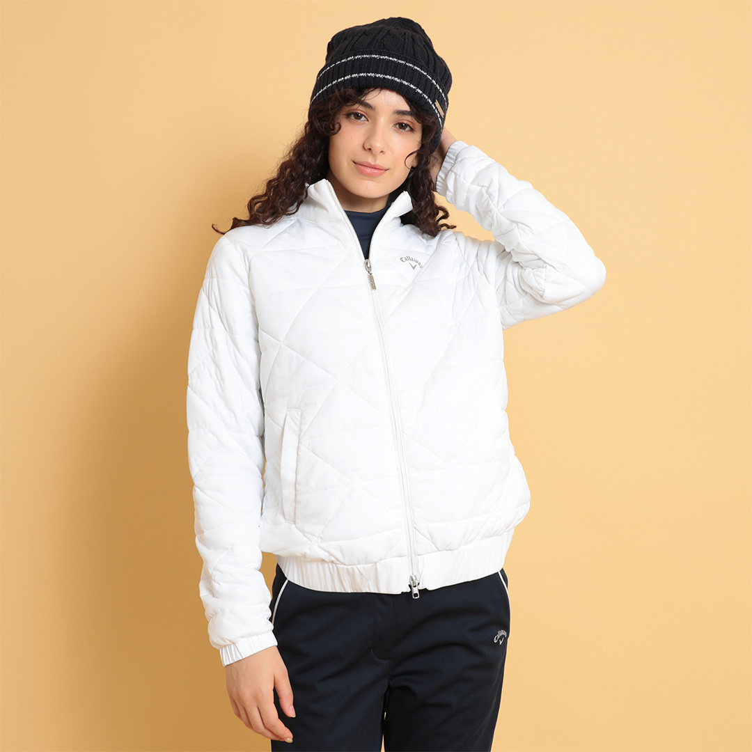 定価25000円キャロウェイゴルフレディースジャンバー美品 Callaway レディース キャロウェイ 半袖 フルジップ ダンボール