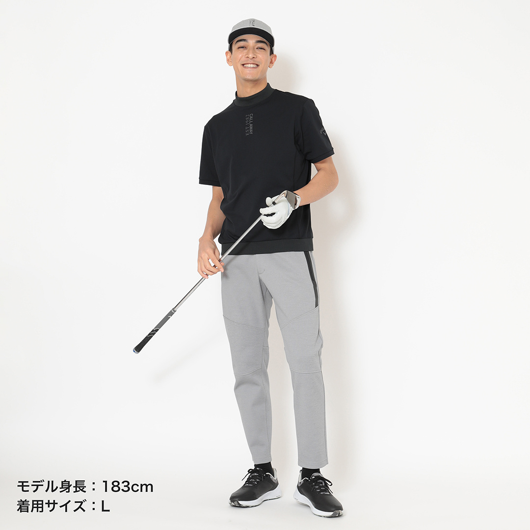 3℃裏クールリラックス半袖モックネック ※4Lサイズあり (MENS)