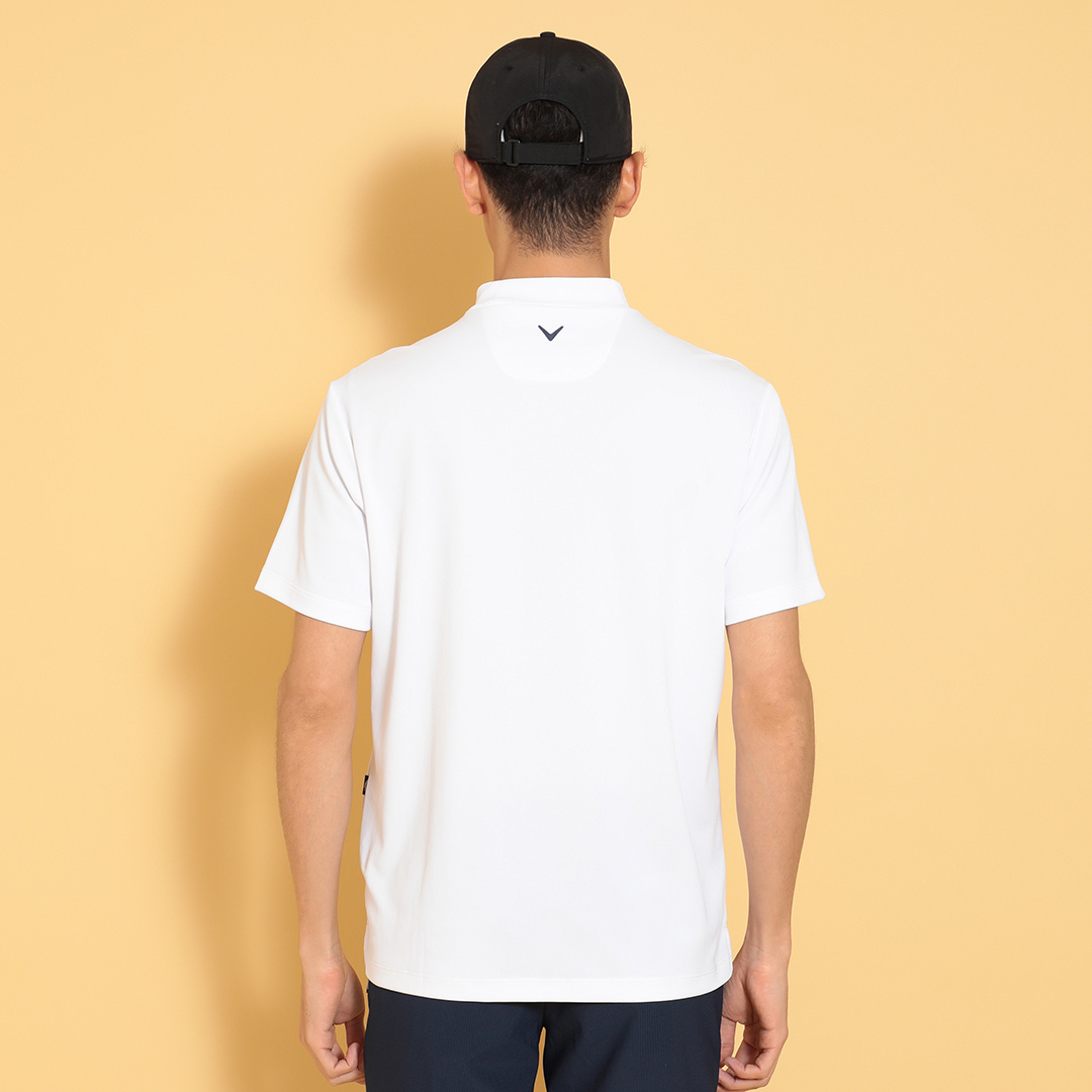 3℃裏クール天竺ロゴプリントモックネック ※4Lサイズあり (MENS)