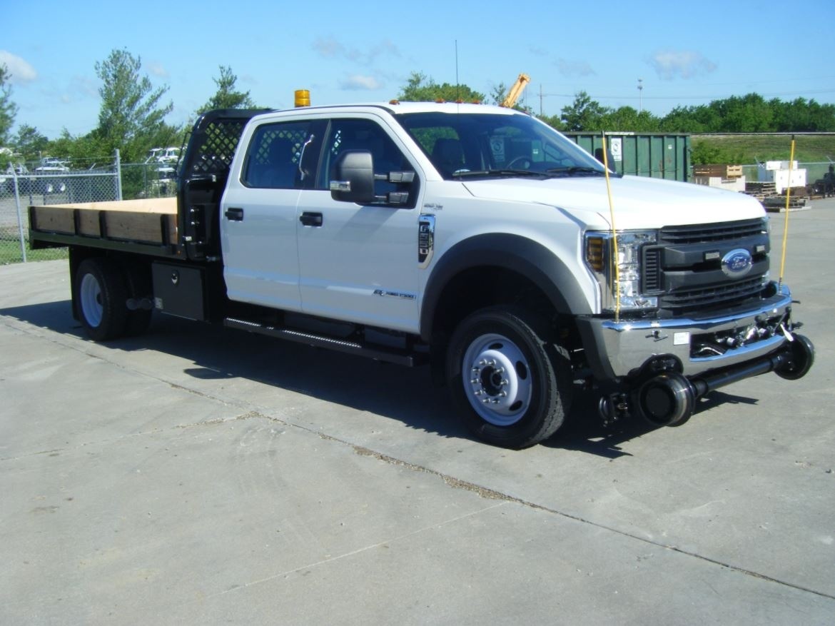 MediumDuty HiRail Flatbed Truck Rental Custom Truck One Source