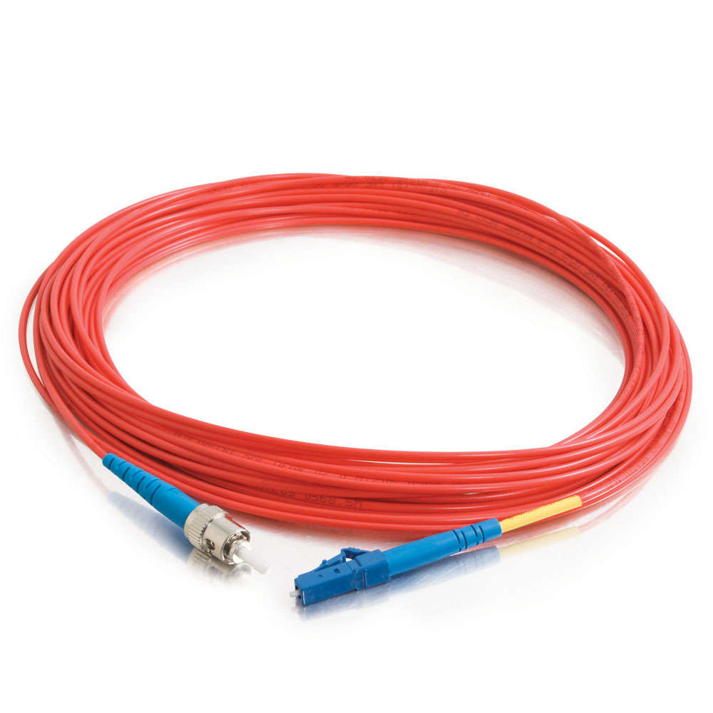 32.8ft (10m) LC-ST 9/125 OS1 Simplex Single-Mode PVC Fiber Optic Cable ...