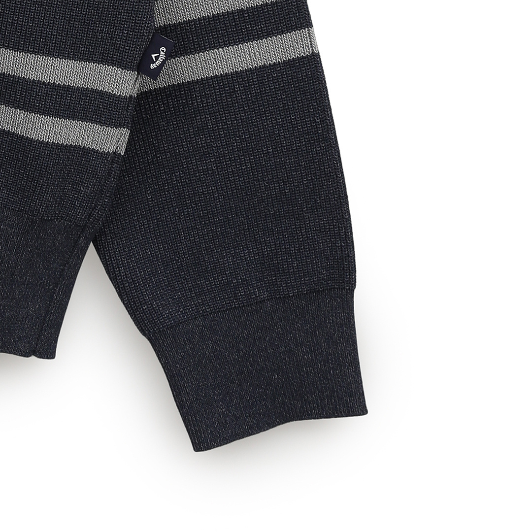 片畦クルーネックニット (MENS)