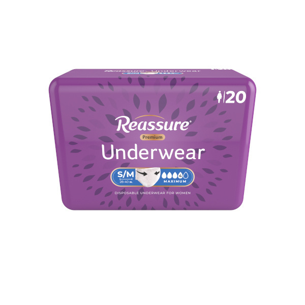 Reassure Premium Women's Underwear, Small/Medium - 20/bag (REDYWUMT Health & Beauty Health Care Incontinence Aids) photo