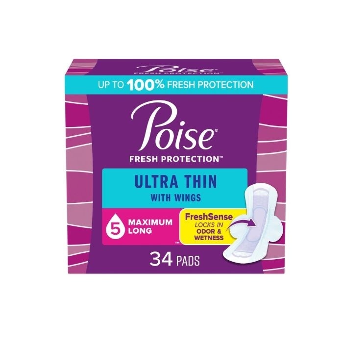 Poise Ultra Thin Pad w/Wings, Maximum Long, 272/case (POWMAX2 Health & Beauty Health Care Incontinence Aids) photo