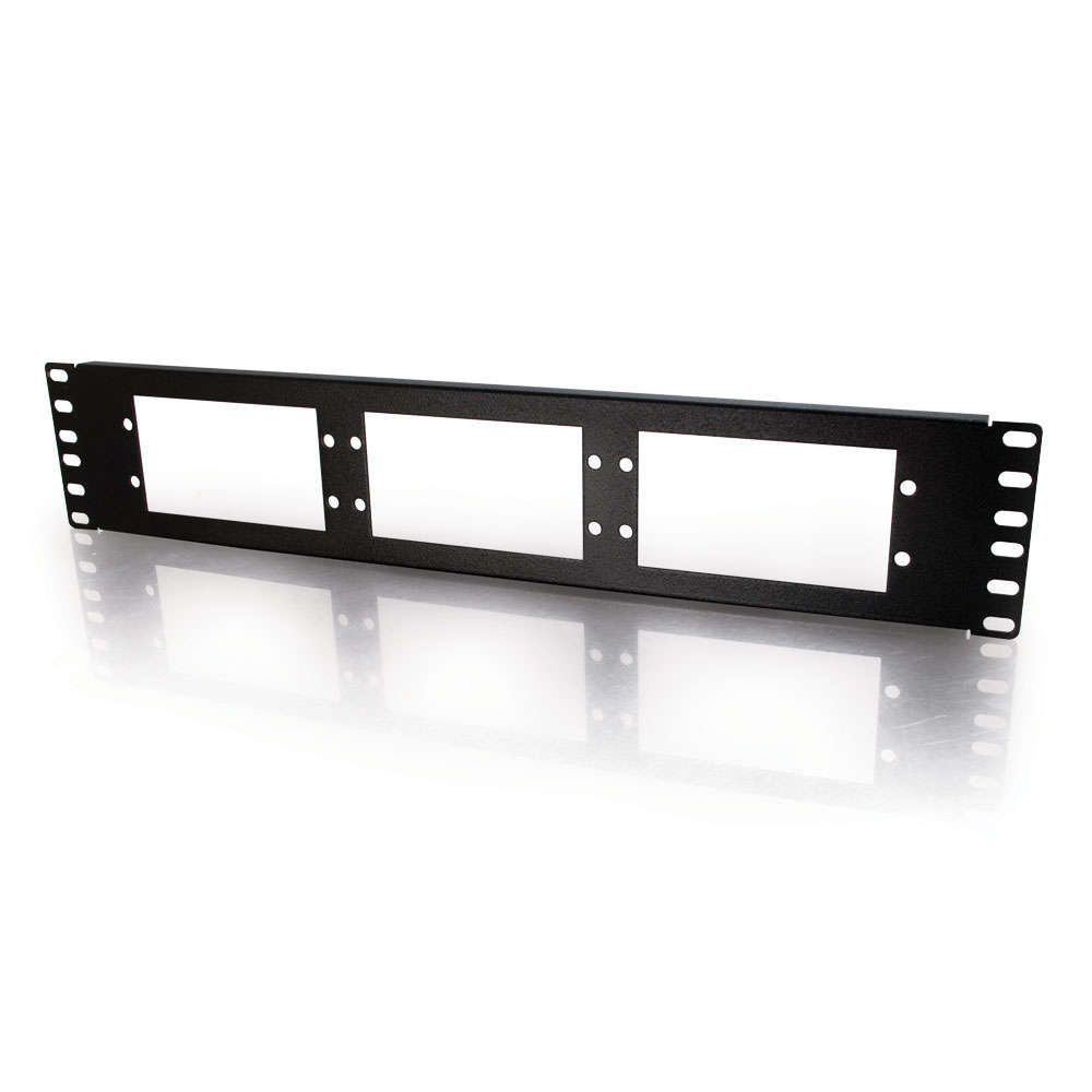 2u 6-Panel Rackmount Fiber Optic Panel