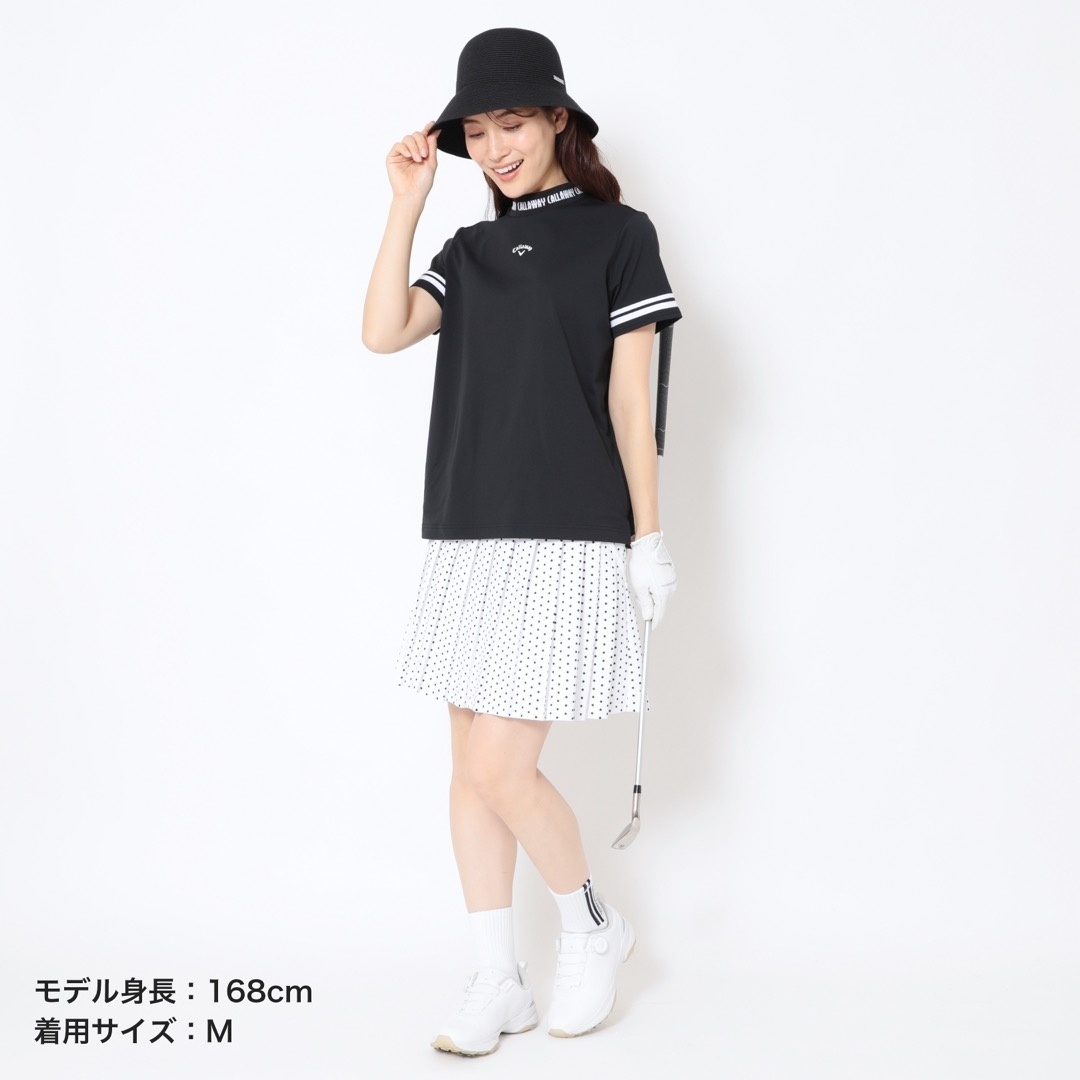 かざあなメッシュドットプリントプリーツスカート (WOMENS)