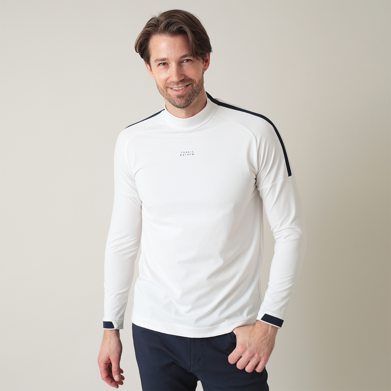 カラット® ショルダーライン 長袖 モックネック(MENS)