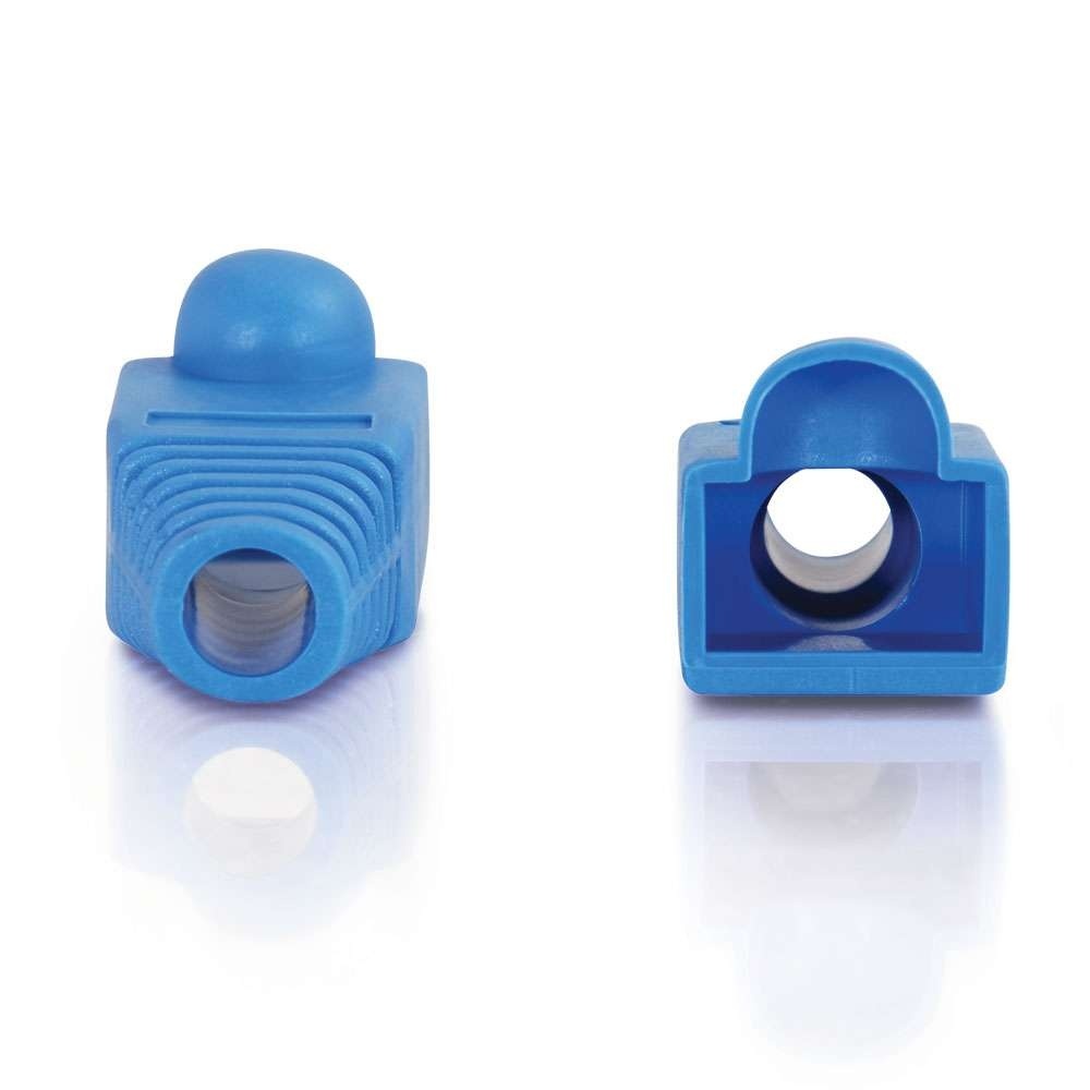 RJ45 Snagless Boot Cover (6.0mm OD) Multipack (50 pack)- Blue (TAA Compliant)