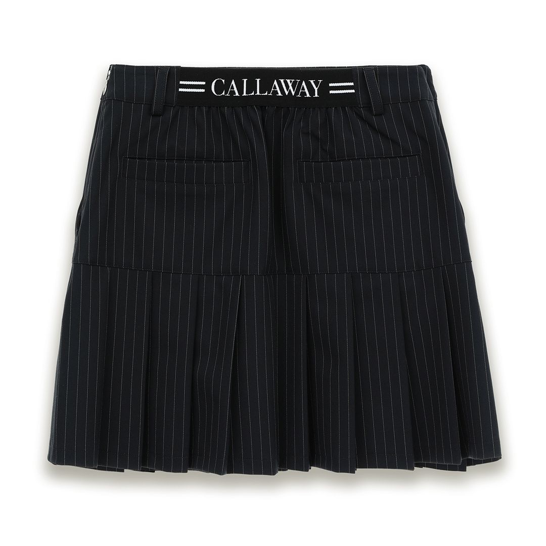 ピンストライププリーツスカート (WOMENS)