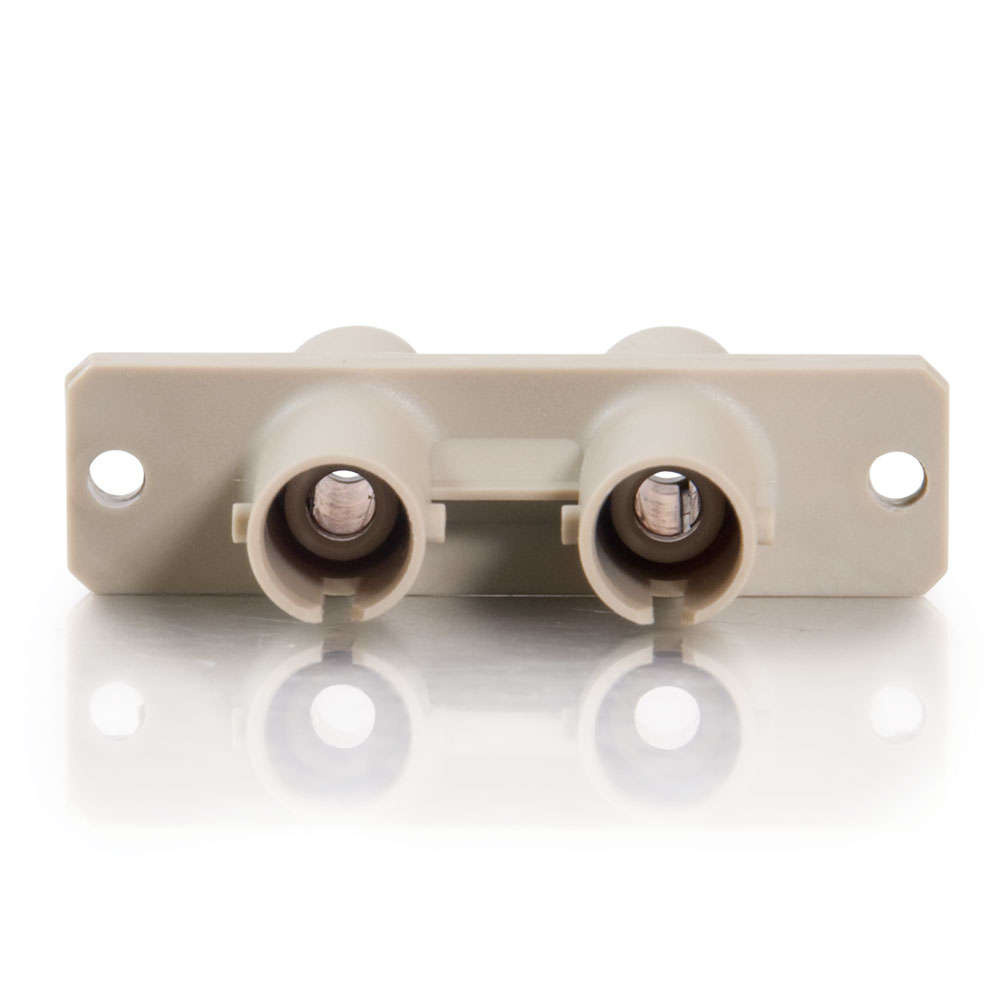 ST Female to ST Female Duplex Fiber Optic Adapter