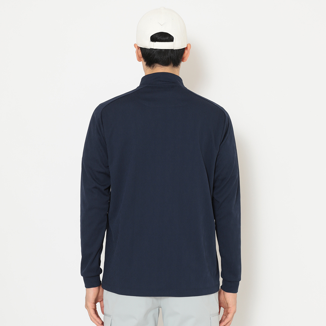 PGG ハーフジップ ネイビーモックネックシャツ ハーフジップ モックネックシャツ [全3色] – muta Online Store