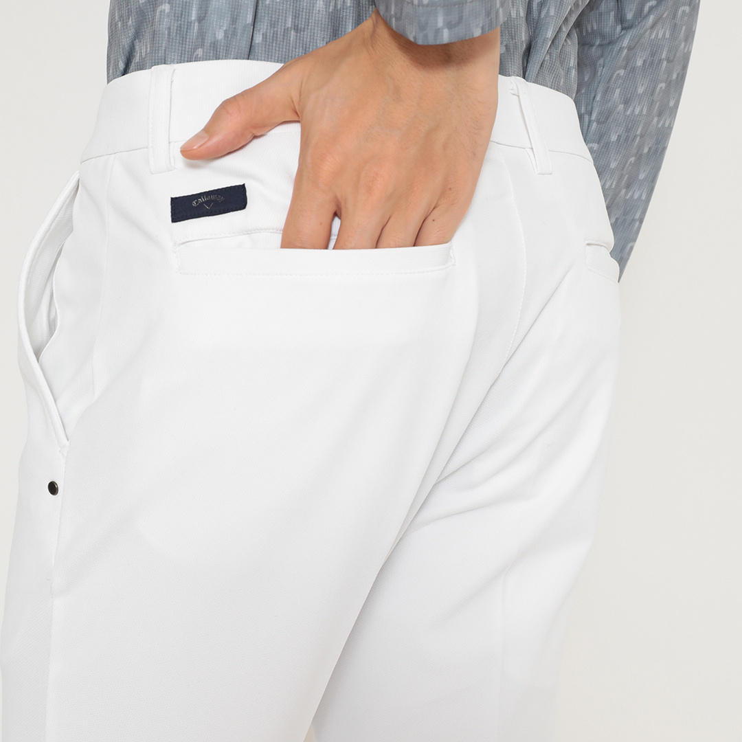 ストレッチピケテーパードパンツ (MENS)