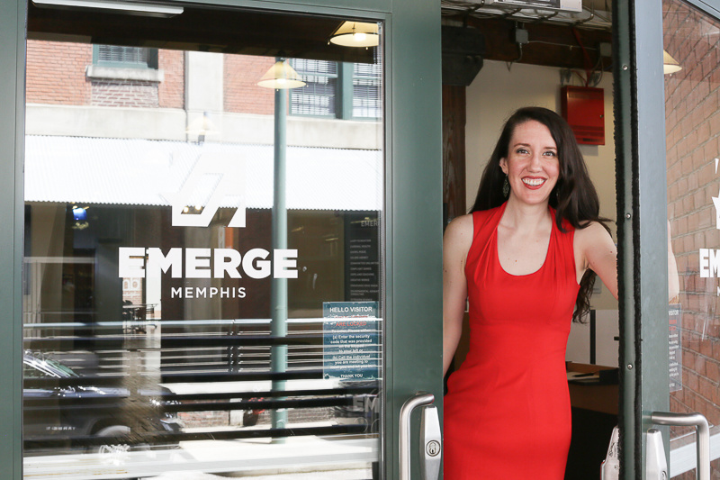 Author and career coach Angela Copeland works out of the Emerge Memphis building in the South Main District. Author and career coach Angela Copeland works out of the Emerge Memphis building in the South Main District.